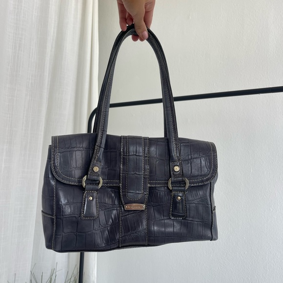 Denim look Liz Claiborne shoulder bag vintage - Picture 3 of 5